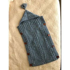 Gray Knit Baby Sleep Sack